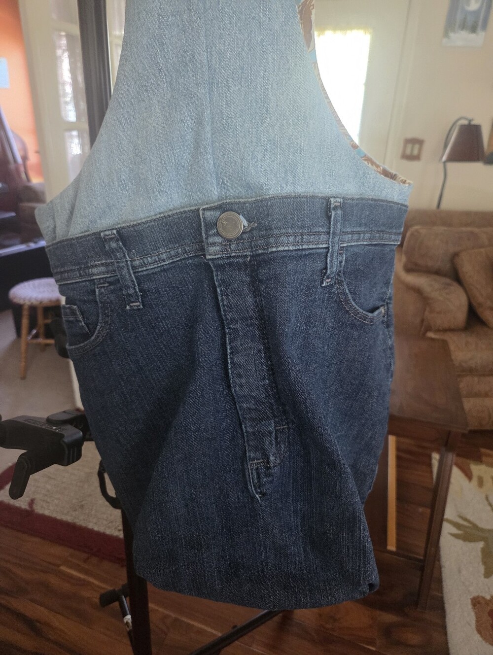 Denim Lee Jeans Handmade Lined Tote